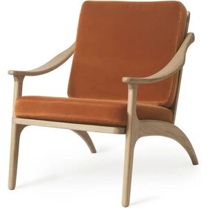 Warm Nordic Lean Back Lounge Chair SH: 41 cm - Oak/Rusty Rose