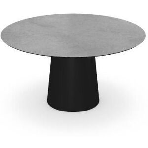 SOVET Totem Dining Table Ø: 140 cm - Black/Ceramics Grey