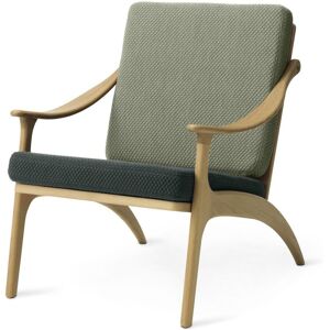 Warm Nordic Lean Back Lounge Chair SH: 41 cm - Oak/Petrol/Sage