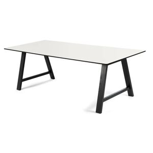 Andersen Furniture T1 Spisebord 220x95 cm med udtræk - Sort/Hvid