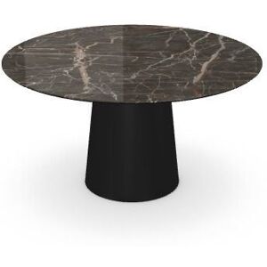 SOVET Totem Dining Table Ø: 140 cm - Black/Ceramics Ombra di Caravaggio