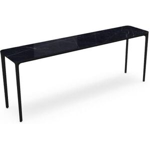 SOVET Slim 4 Legs Console L: 200 cm - Black/Ceramics Polished Marquinia