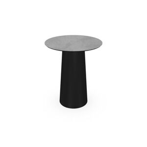 SOVET Totem Dining Table Ø: 62 cm - Black/Ceramics Grey