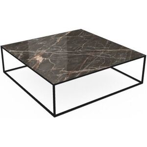 SOVET Quadro Sofabord 120x120 cm - Black/Ceramics Ombra di Caravaggio