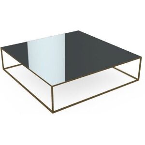 SOVET Quadro Sofabord 140x140 cm - Burnished Brass/Mirror Smoked