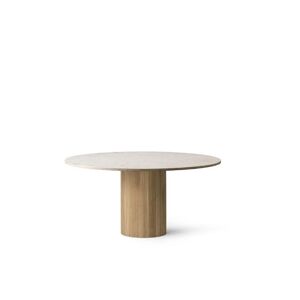 Vipp 495 Cabin Round Table Ø: 150 cm - Light Oak/Jura Marble