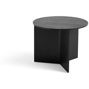 Hay Slit Table Wood Round Ø: 45 cm - Black