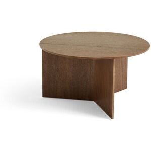 Hay Slit Table Wood XL Ø: 65 cm - Walnut