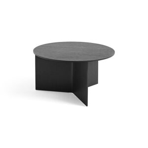 Hay Slit Table Wood XL Ø: 65 cm - Black