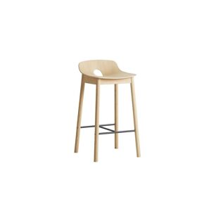 Woud Mono Counter Chair SH: 65 cm - Hvidpigmenteret Eg