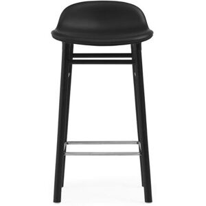 Normann Copenhagen Form Barstol SH: 65cm - Sort Læder/Sort Eg