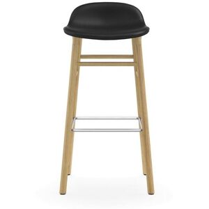 Normann Copenhagen Form Barstol SH: 75cm - Sort Læder/Eg