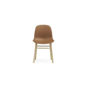 Normann Copenhagen Form Stol SH: 44cm - Brandy Læder/Eg