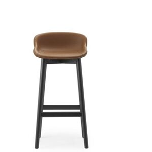 Normann Copenhagen Hyg Barstol Fuldpolstret SH: 75 cm - Brandy Læder/Sort Eg