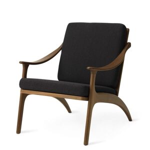 Warm Nordic Lean Back Lounge Chair SH: 41 cm - Teak/Mocca