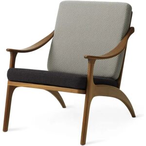 Warm Nordic Lean Back Lounge Chair SH: 41 cm - Teak/Sage/Mocca