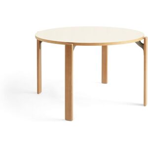 Hay Rey Table Ø: 128,5 cm - Golden/Ivory White Laminate