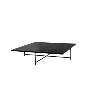 HANDVÄRK FURNITURE Coffee Table 140 140x140x32 cm - Black Steel/Black Marble