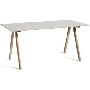 HAY CPH 10 Desk 160x80x74 cm - Lacquered Solid Oak/Off White Linoleum