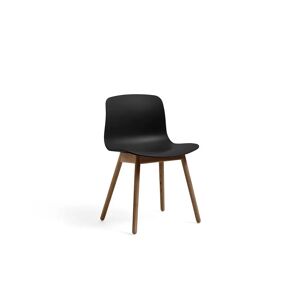 HAY AAC ECO 12 About A Chair SH: 46 cm - Lacquered Solid Walnut/ECO Black