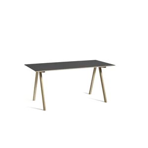 Hay CPH 10 Desk 160x80x74 cm - Lacquered Solid Oak/Black Linoleum