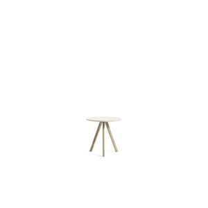 HAY CPH 20 Round Table Ø: 50 cm - Soaped Solid Oak/Off White Linoleum