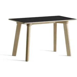 HAY CPH Deux 215 Bench 75x35x45 cm - Untreated Solid Beech/Ink Black Laminate