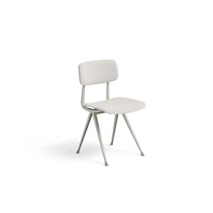 HAY Result Chair Full Upholstery SH: 46 cm - Beige Powder Coated Steel/Steelcut Trio 205