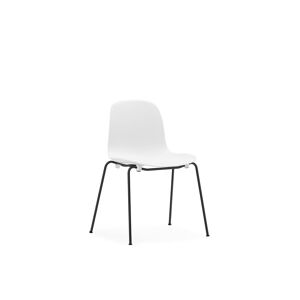 Normann Copenhagen Form Stol Stabelbar SH: 44,2 cm - Hvid/Sort