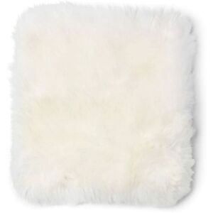 Natures Collection Zero Waste Seat Cover New Zealand Sheepskin Long Wool 35x35 cm - Ivory