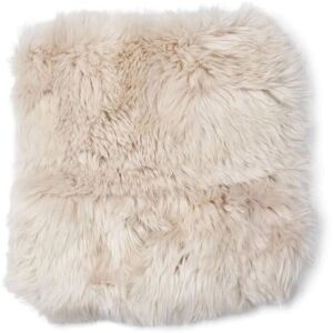 Natures Collection Zero Waste Seat Cover New Zealand Sheepskin Long Wool 35x35 cm - Linen