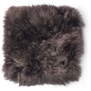 Natures Collection Zero Waste Seat Cover New Zealand Sheepskin Long Wool 35x35 cm - Walnut