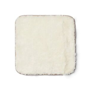 Natures Collection Zero Waste Seat Cover New Zealand Sheepskin Short Wool 35x35 cm - Ivory
