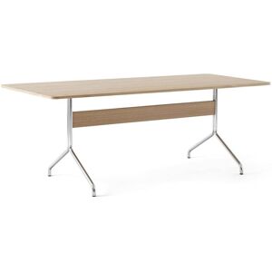 &Tradition Pavilion Dining Table AV19 D: 200 cm - Clear Oak/Chrome