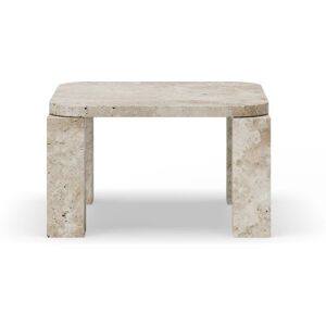 New Works Atlas Coffee Table 60 x 60 cm - Unfilled Travertine