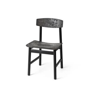 Mater Conscious Chair BM3162 SH: 46 cm - Black Beeck/Coffee Black