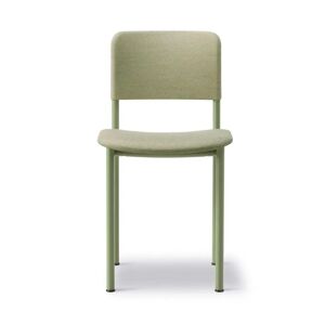 Fredericia 3414 Plan Fuldpolstret Stol SH: 45 cm - Steelcut Trio 924/Modernist Green Lacquered