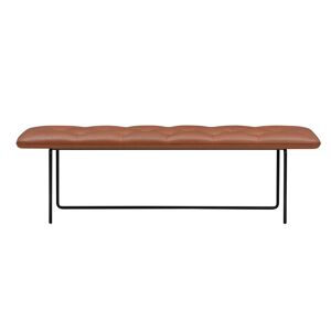 Wendelbo Tip Toe Bench Large L: 155 cm - Black Powder Coated Steel/Parma Col. Cognac