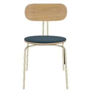 Umage Heart'n'Soul Curious Chair SH: 45 cm - Brass/Jet Air Blue