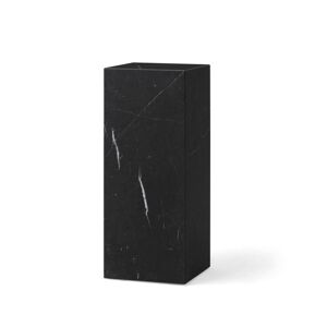 Audo Copenhagen Plinth Pedestal H: 75 cm - Black Marble Marquina