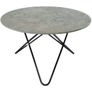 OxDenmarq OX Denmarq BIG O Table Spisebord Ø: 120 cm - Black Powderd Steel/Grey Marble