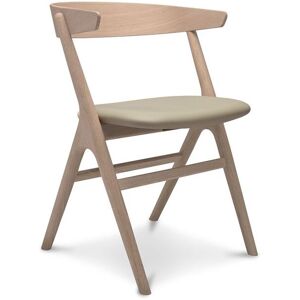 Sibast Furniture No 9 Dining Chair SH: 45 - White Oiled Oak/Aniline Silk Light Grey 0250 - 854