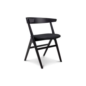 Sibast Furniture No 9 Dining Chair SH: 45 - Black Oak/Leather Solid Black 40509