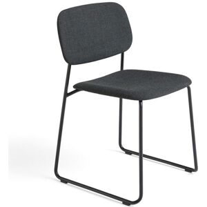 Hay Soft Edge 51 Chair w. Full Upholstery SH: 47,5 cm - Black Powder Coated Steel/Remix 173