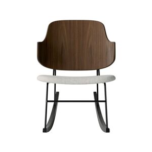 Audo Copenhagen The Penguin Rocking Chair SH: 42 cm - Walnut/Hallingdal Grey