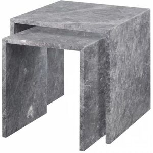 Blomus Varu Sidebord Sæt á 2 stk H: 45 cm - Tundra Grey