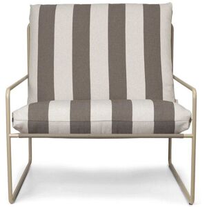 Ferm Living Desert 1-Seater SH: 30 cm Stripe - Cashmere/Chocolate