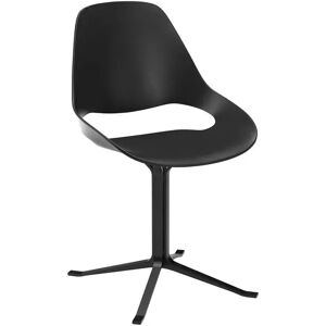 HOUE FALK Chair SH: 46 cm - Black/Steel