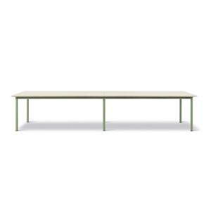 Fredericia 665E Plan Table Modular 100x380 cm - Really Cotton Dream/Modernist Green
