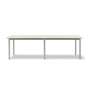 Fredericia 665A Plan Table Modular 100x260 cm - Really Cotton Dream/Børstet Stål